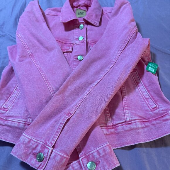 Gap × Barbie™ Adult Puff Sleeve Icon Denim Jacket size Medium NEW WITH TAGS - Picture 11 of 14